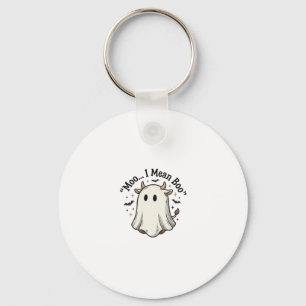 Schattig spookkoe Halloween Moo Ik bedoel Boo Shir Sleutelhanger