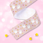 Schattig spookpatroon roze halloween lint
