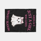 Schattig spookseizoen Halloween Fleece Deken (Voorkant (Horizontaal))