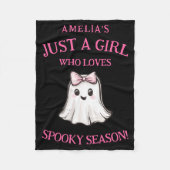 Schattig spookseizoen Halloween Fleece Deken (Voorkant)