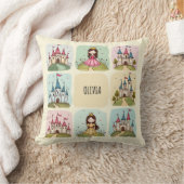 Schattig sprookjeskasteel en prinses Doodles Kussen (Deken)