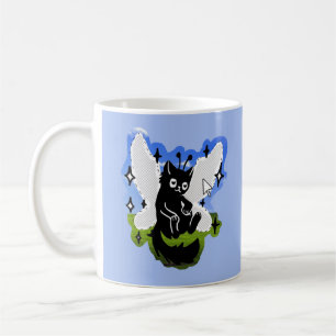 Schattig Sprookjeskat Zwarte Kitty Fantasievolle B Koffiemok