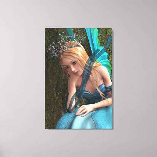 Schattig sprookjeswezen canvas afdruk (Voorkant)