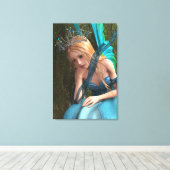 Schattig sprookjeswezen canvas afdruk (Insitu (Houten vloer))
