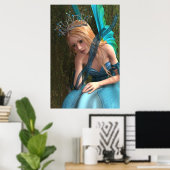 Schattig sprookjeswezen poster (Thuiskantoor)