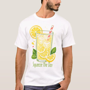 Schattig Squeeze the Day Limonade Zomer T-shirt