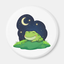 Schattig Stargazing Kikker Kawaii Nachtelijke Heme Magneet