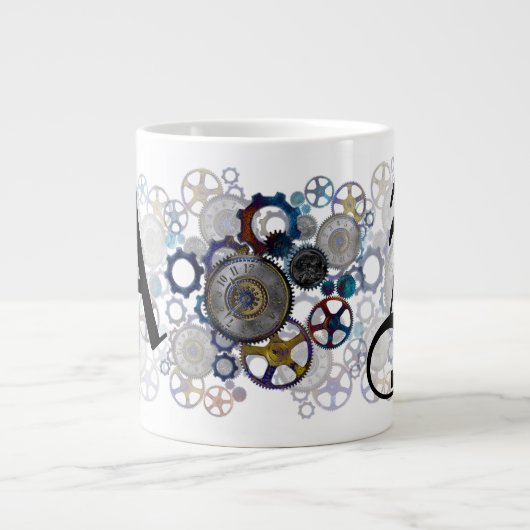 Schattig Steampunk Cosplay Meisje genaamd Gift Kun Grote Koffiekop (Voorkant)