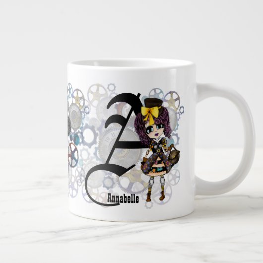 Schattig Steampunk Cosplay Meisje genaamd Gift Kun Grote Koffiekop (Rechts)