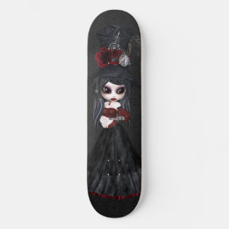 Schattig Steampunk Goth Meisje Zwart Skateboard