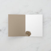 Schattig stekelvarken cartoon kinderkaart bedankkaart (Binnen)