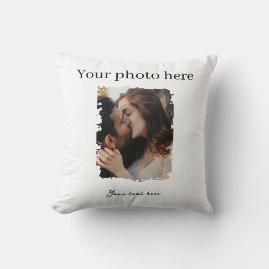 Schattig stel aangepaste foto kussen (Voorkant)
