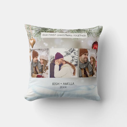 Schattig Stel Custom Foto  Kussen (Voorkant)