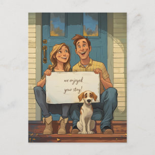Schattig Stel en de Puppy Briefkaart