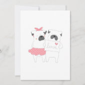 Schattig Stel Franse Bulldog Liefde | Hondenliefhe Feestdagenkaart (Voorkant)