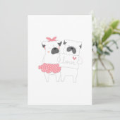 Schattig Stel Franse Bulldog Liefde | Hondenliefhe Feestdagenkaart (Staand voorkant)