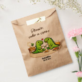 Schattig stel koffie drinkend bedankzakje (Gezegeld)
