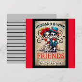 Schattig Stel Suiker Schedel Feestdagenkaart (Voorkant / Achterkant)