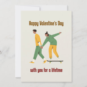 Schattig Stel Valentijnsdag Feestdagenkaart
