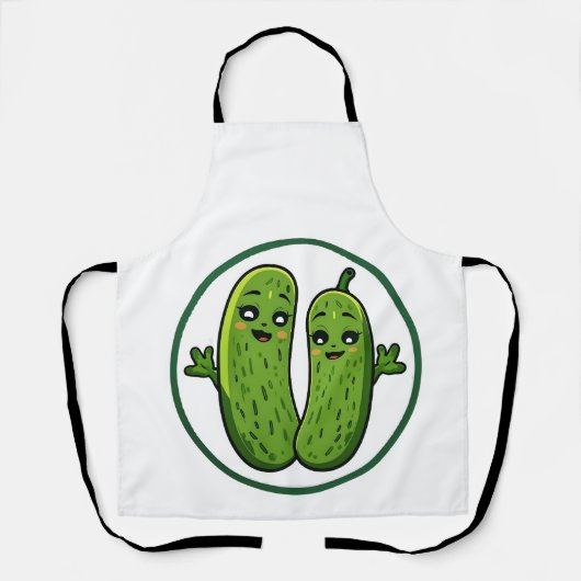 Schattig Steltenkoppel Grappige Kawaii Stelten Schort (Voorkant)