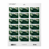 Schattig Stijlvol, kerstbalken, groen Etiket (Full Sheet)