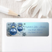 Schattig Stijlvol, kerstbalken, sneeuwvlokken Etiket (Insitu)