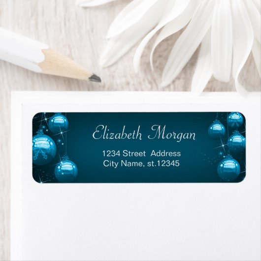 Schattig Stijlvol, kerstballen, feestdag Etiket (Insitu)