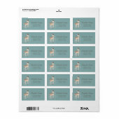 Schattig Stijlvol Kerstrendier Etiket (Full Sheet)