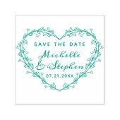 Schattig stijlvol script hart krans opslaan van de  zelfinktende stempel (Design)