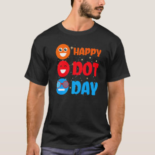 Schattig Stippenpatroon Glimlach September Nationa T-shirt