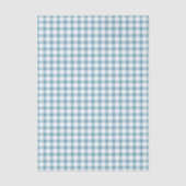 Schattig stoffig blauwe gingham patroon tissuepapier (Voorkant)