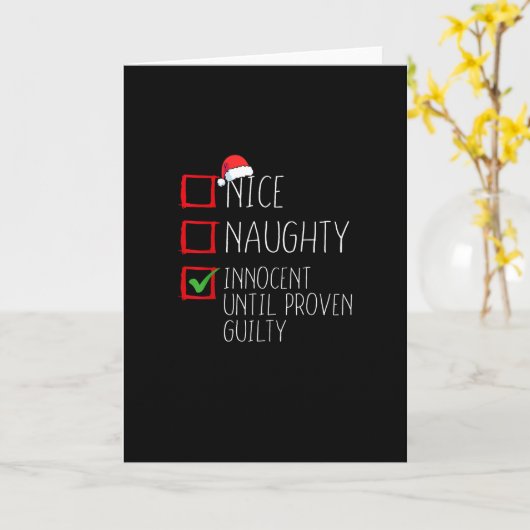 Schattig Stout Onschuldig Totdat Het Anders Beweze Kaart (Gele Bloem)