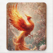 Schattig Stralende Phoenix Kersenbloesem Muismat (Voorkant)