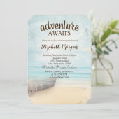 Schattig strand, boot, vuursteentje Pensioentspart Kaart (Staand voorkant)