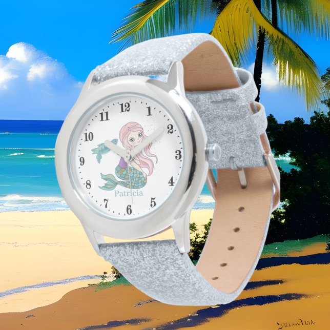 schattig strand smaid fantasy add name horloge (Creator heeft geüpload)