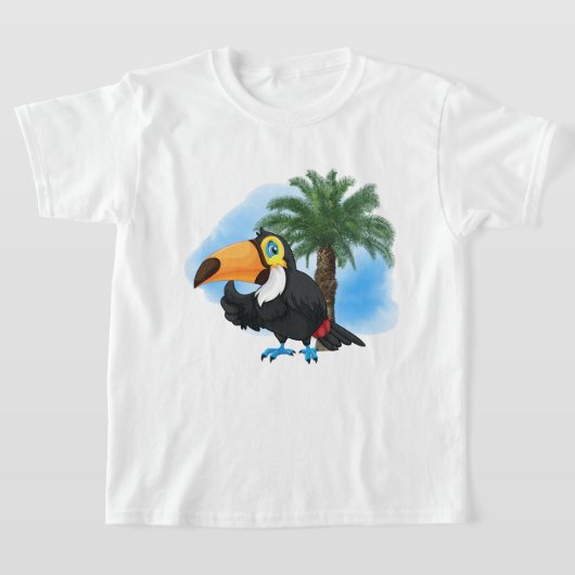 schattig strand toucan kinder unisex T-Shirt (Laagn)