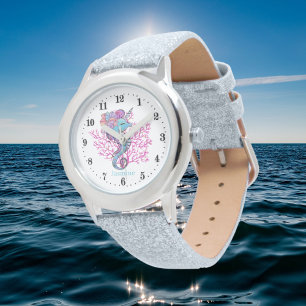 schattig strand unicorn seahorse horloge
