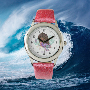 schattig strand zeemeermin voegt fantasie toe horloge
