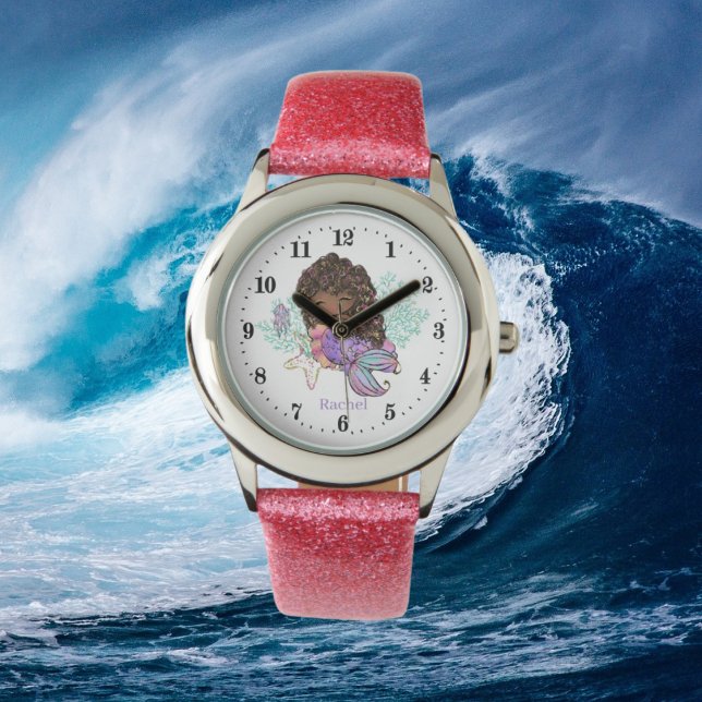 schattig strand zeemeermin voegt fantasie toe horloge (Creator heeft geüpload)