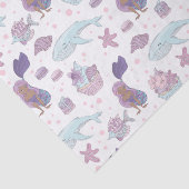 schattig strand zeemeerminpartij tissuepapier (Detail)