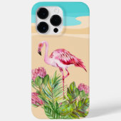 schattig strandroze flamingo Case-Mate iPhone case (Achterkant)