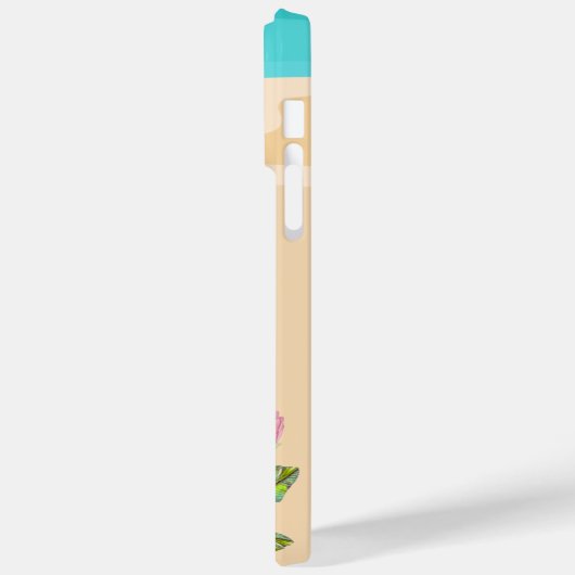 schattig strandroze flamingo Case-Mate iPhone case (Achterkant / Links)