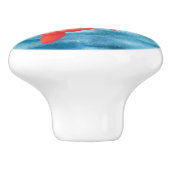 schattig stranshuis decor keramische knop (Zijkant)