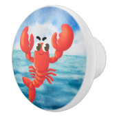 schattig stranshuis decor keramische knop (Rechts)