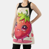 Schattig Strawberry Love Design Schort (Insitu)