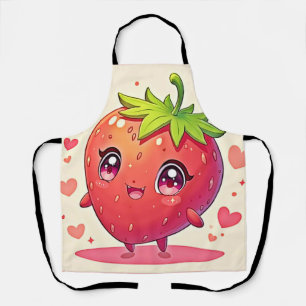 Schattig Strawberry Love Design Schort