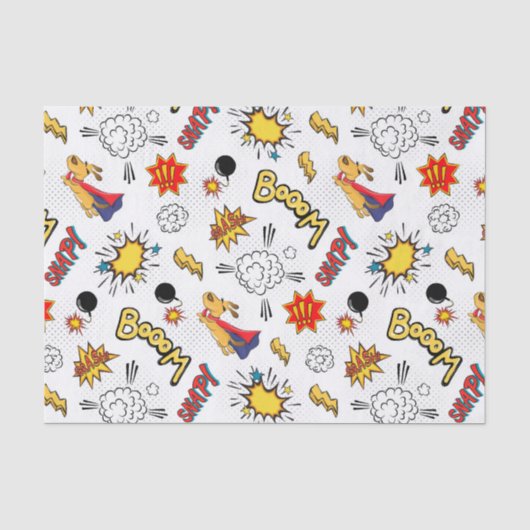 Schattig strip-patroon  tissuepapier (Voorkant)