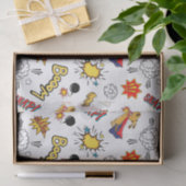 Schattig strip-patroon  tissuepapier (Geschenk)