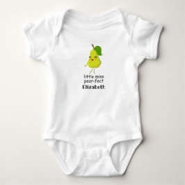 Schattig Strips Little Miss Pearfect Girl Romper