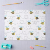 Schattig stuntel het Patroon van de Bij Tissuepapier (Craft)